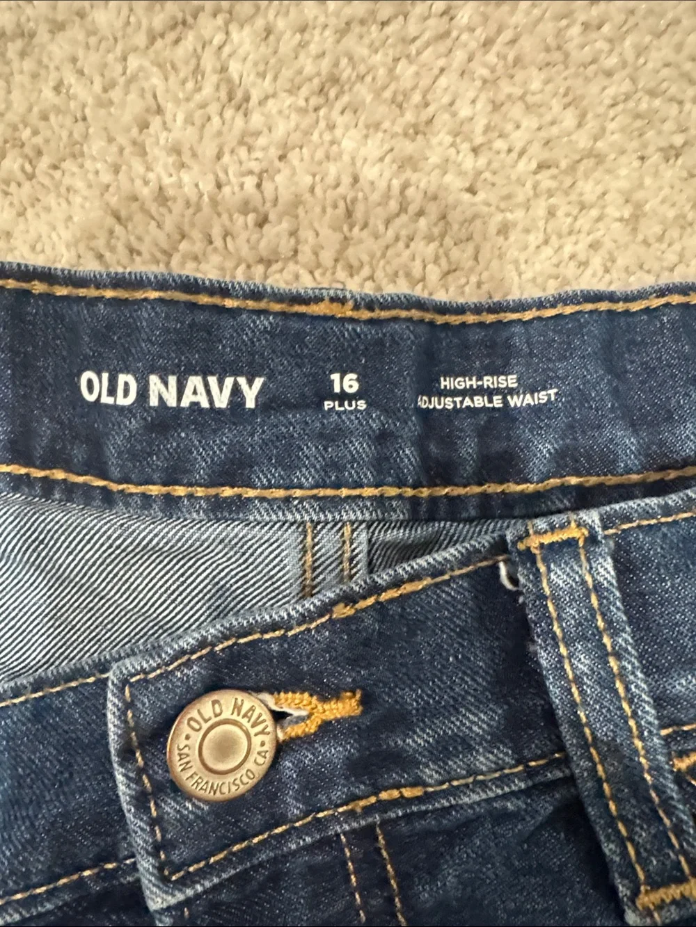 Old Navy Dark Blue Denim Cutoff Shorts Set of 2